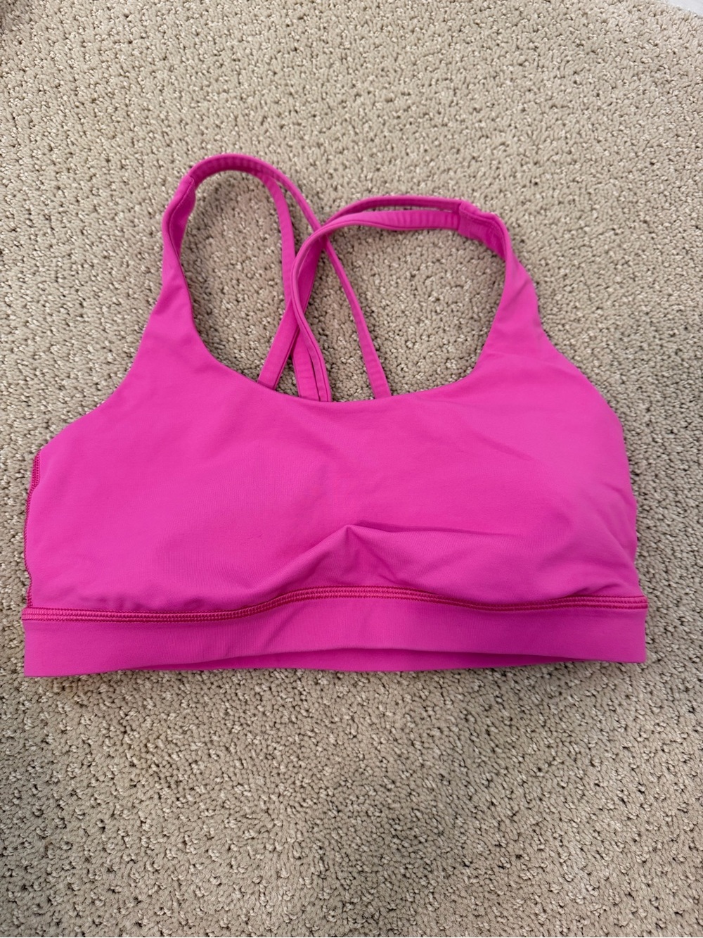 Lululemon Women's Pink Energy Sports Bra